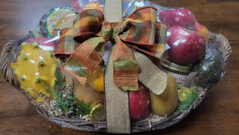 Custom Holiday Themed Gift Basket